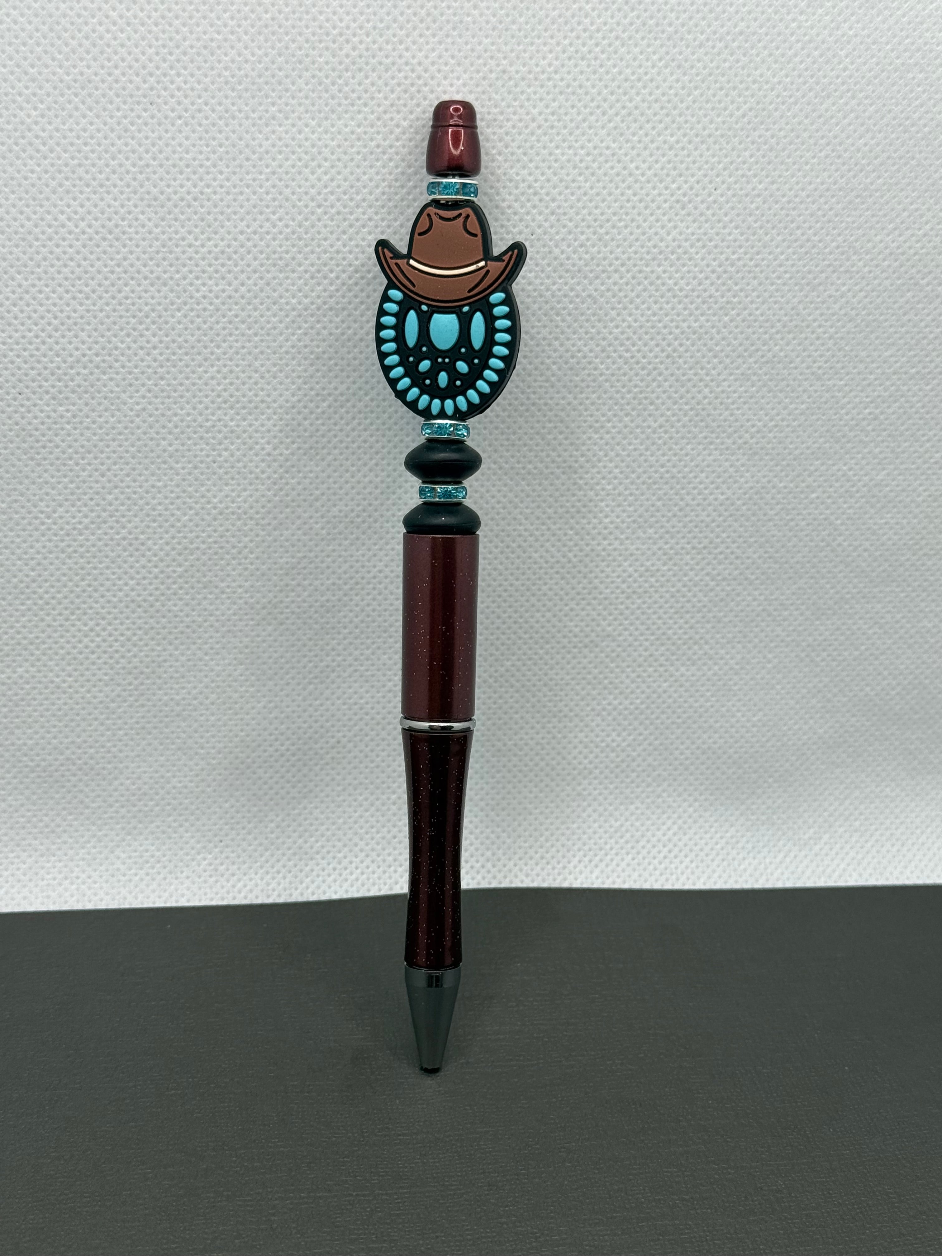 Beaded Cowboy Hat Pen