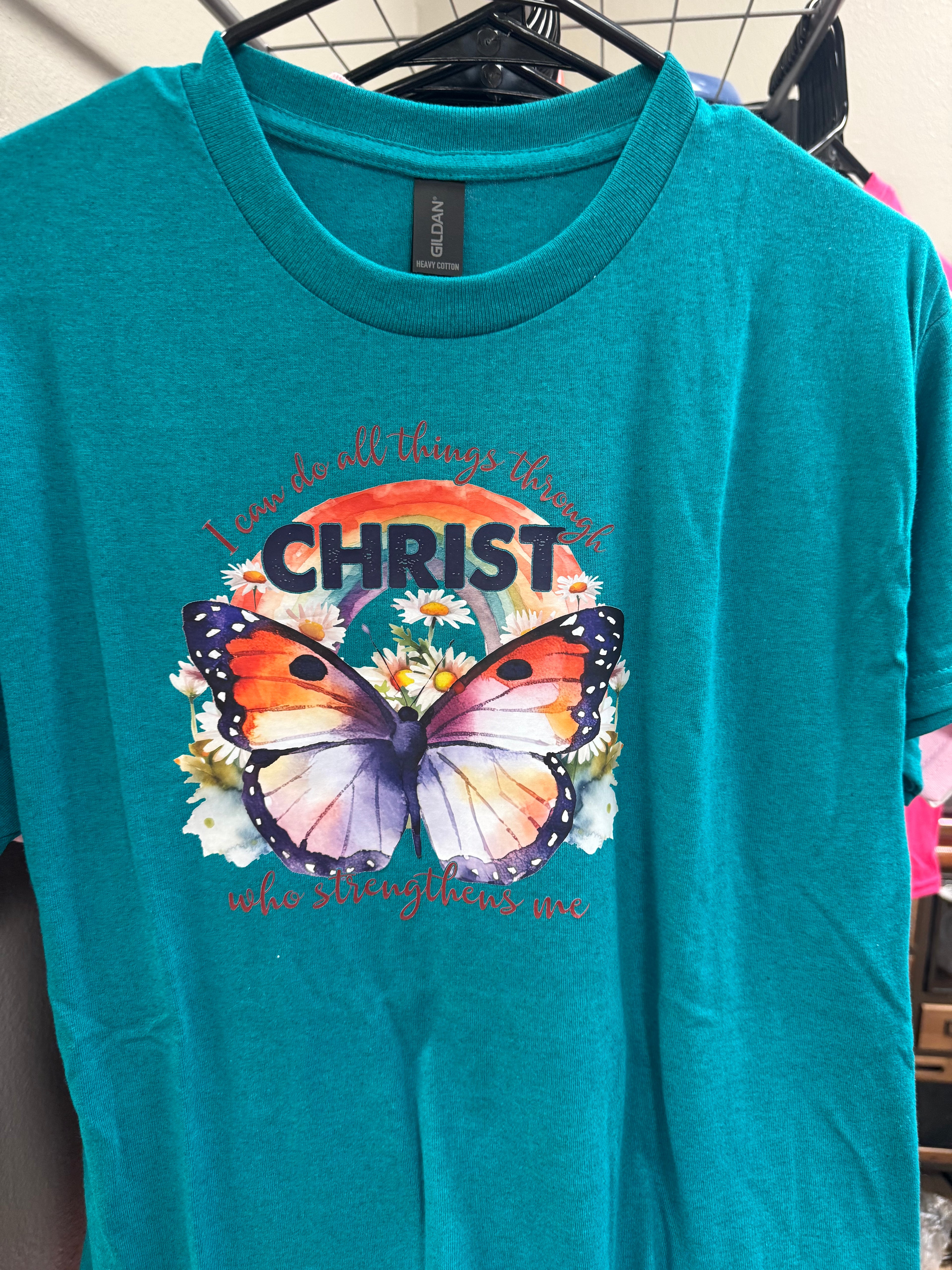 “I can do all things through Christ” Medium Tshirt