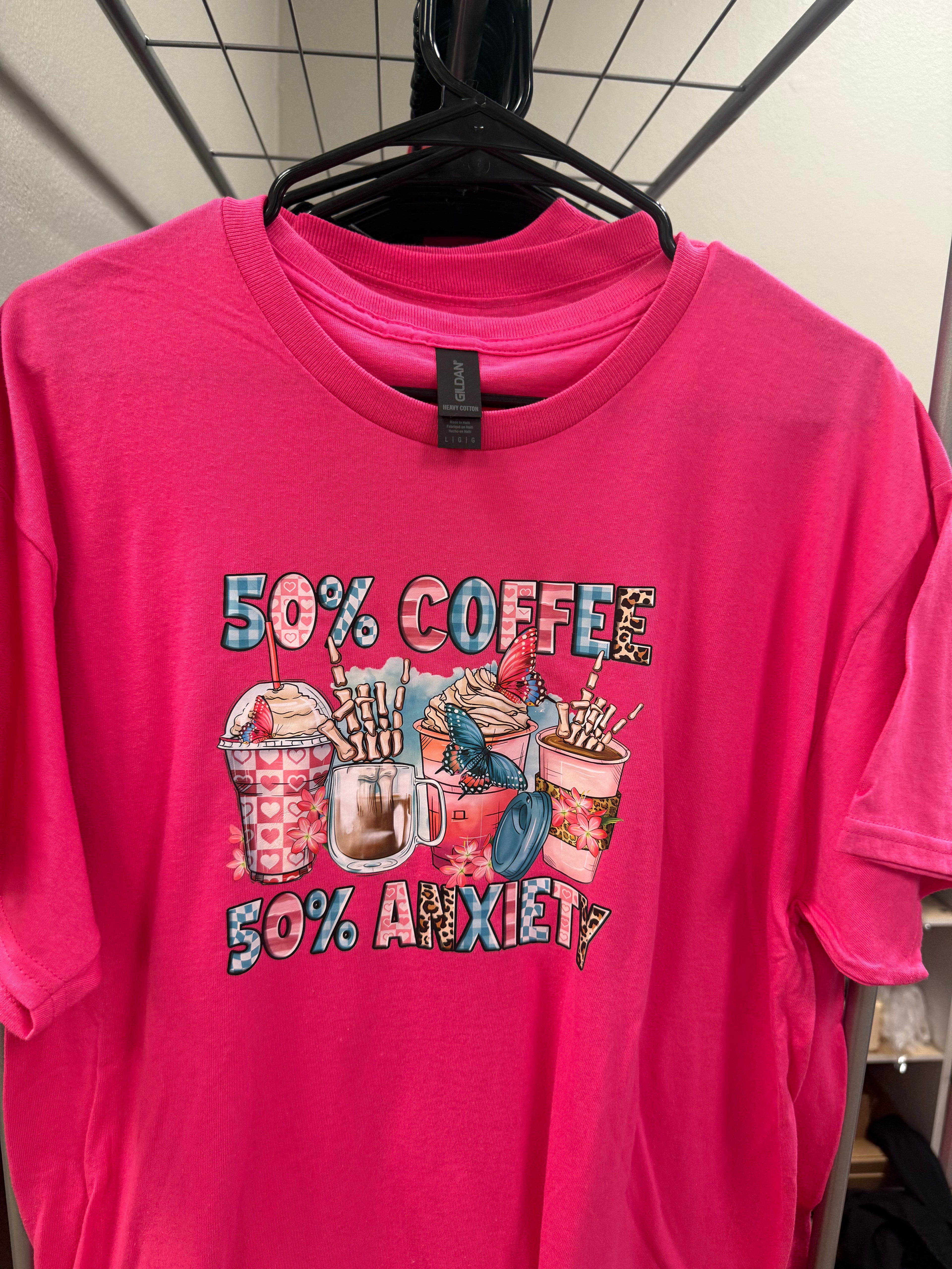 50% Coffee Large Tshirt