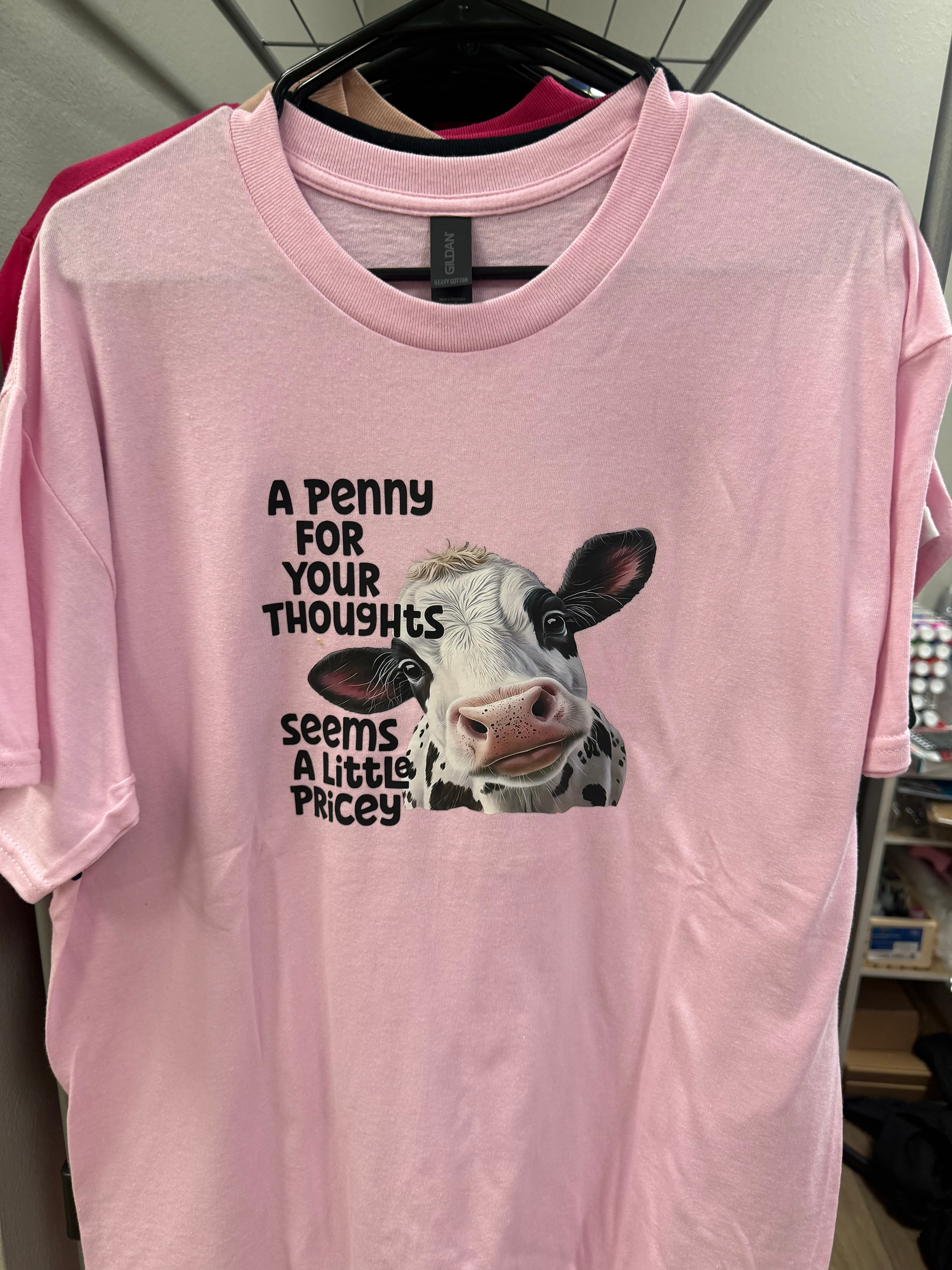 A penny for your thoughts Large Tshirt