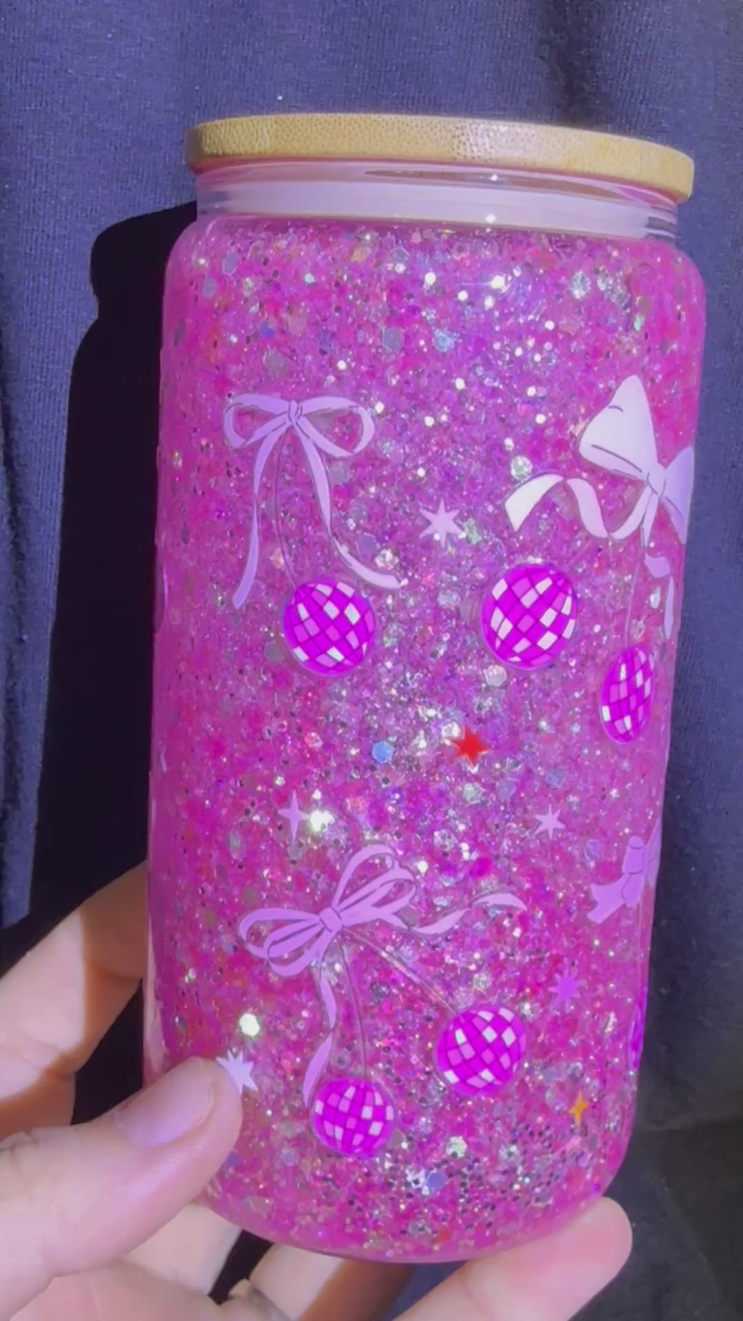 Disco Cherry Bow Cup