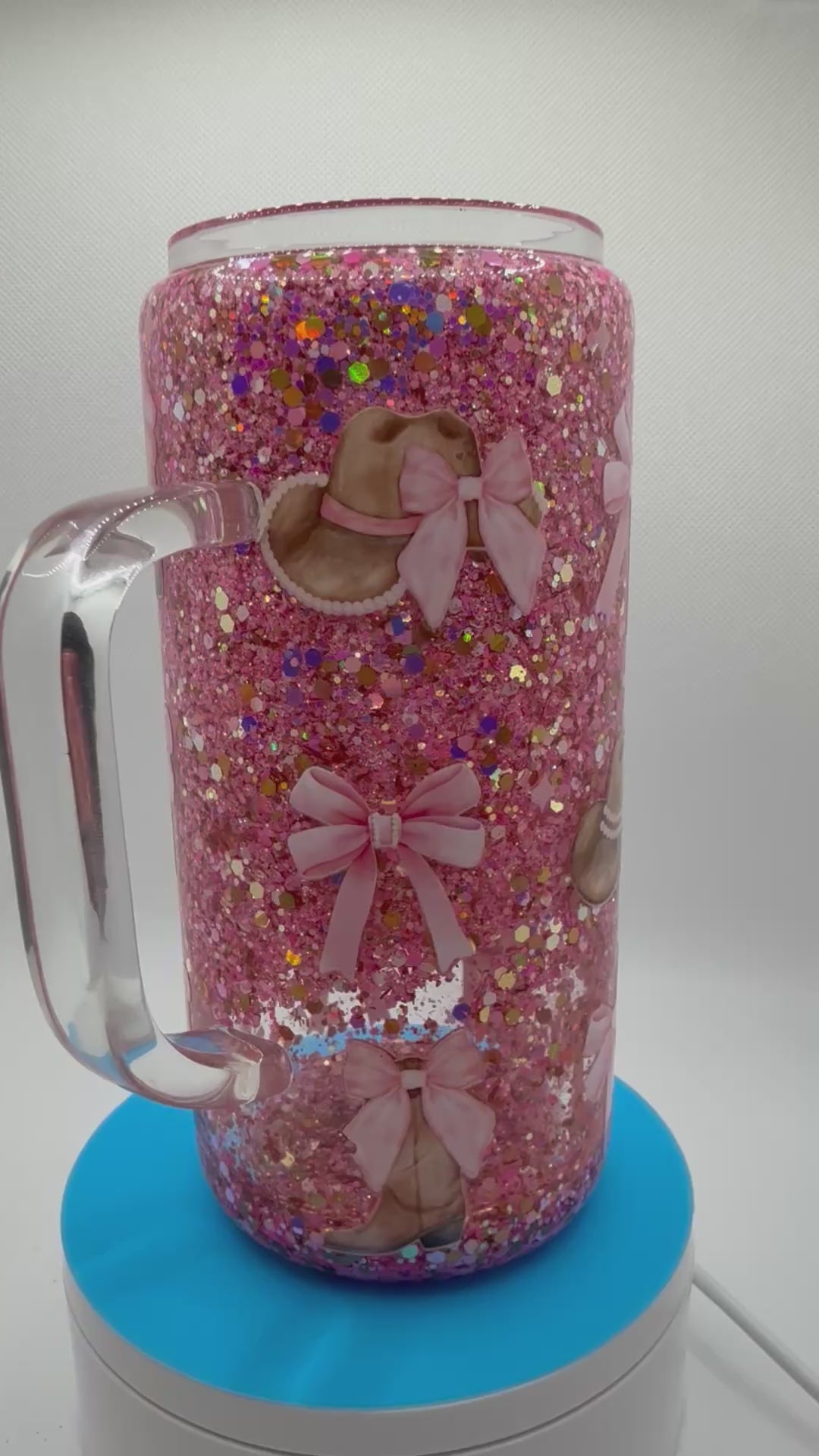 20 oz Glass Cup with Handle