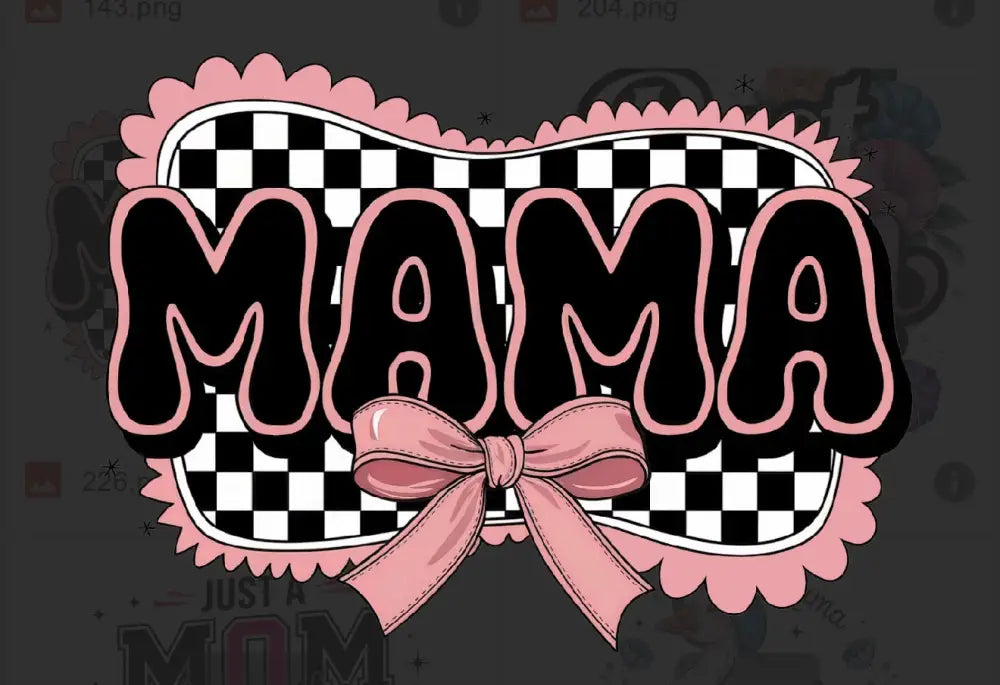 Tshirt Dtfs Checkered mama