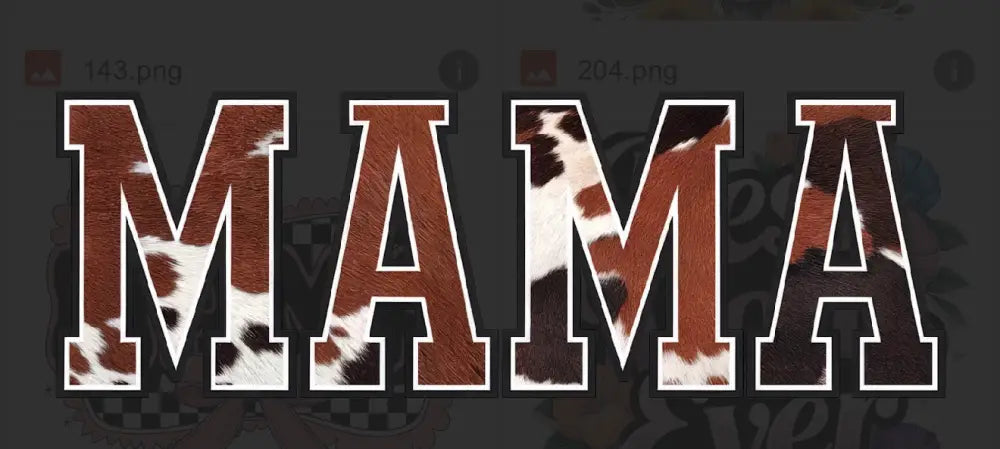 Tshirt Dtfs Cow print mama