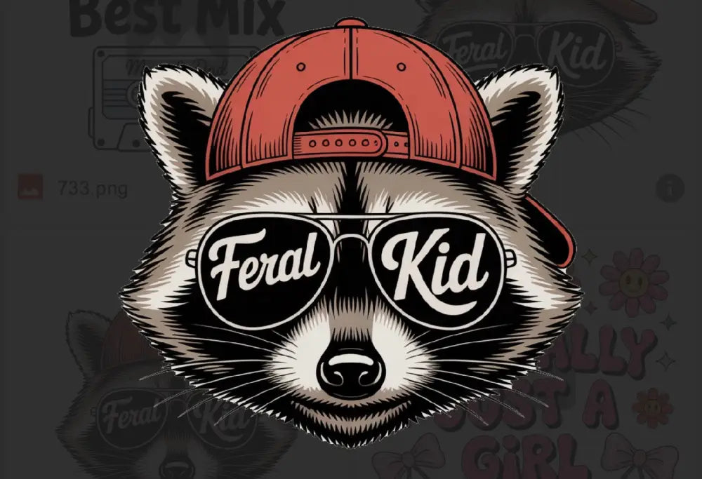 Tshirt Dtfs Feral Kid