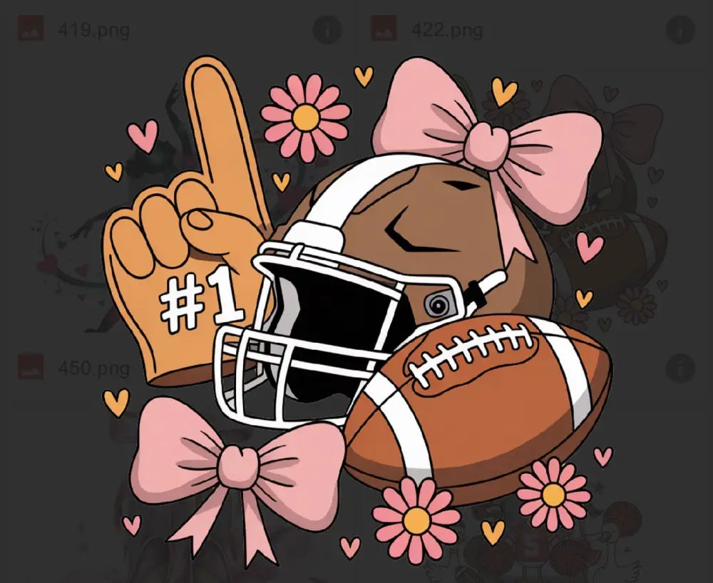 Tshirt Dtfs Football Helmet