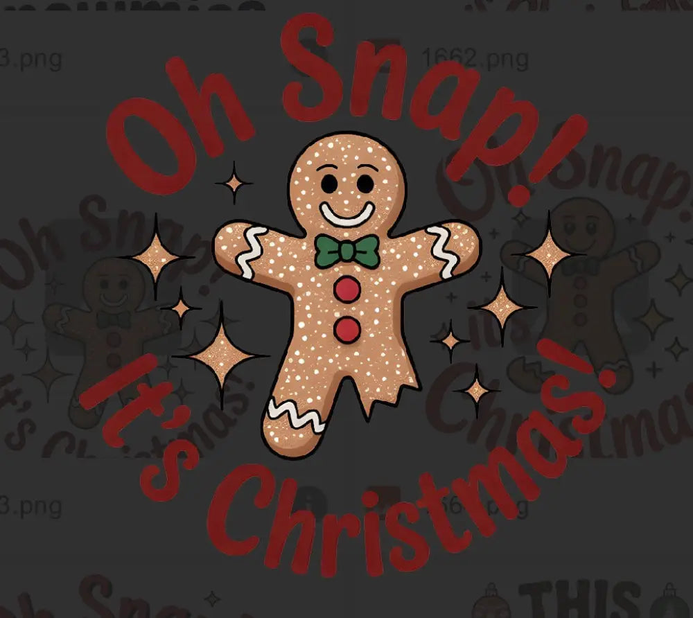 Tshirt Dtfs Gingerbread Man