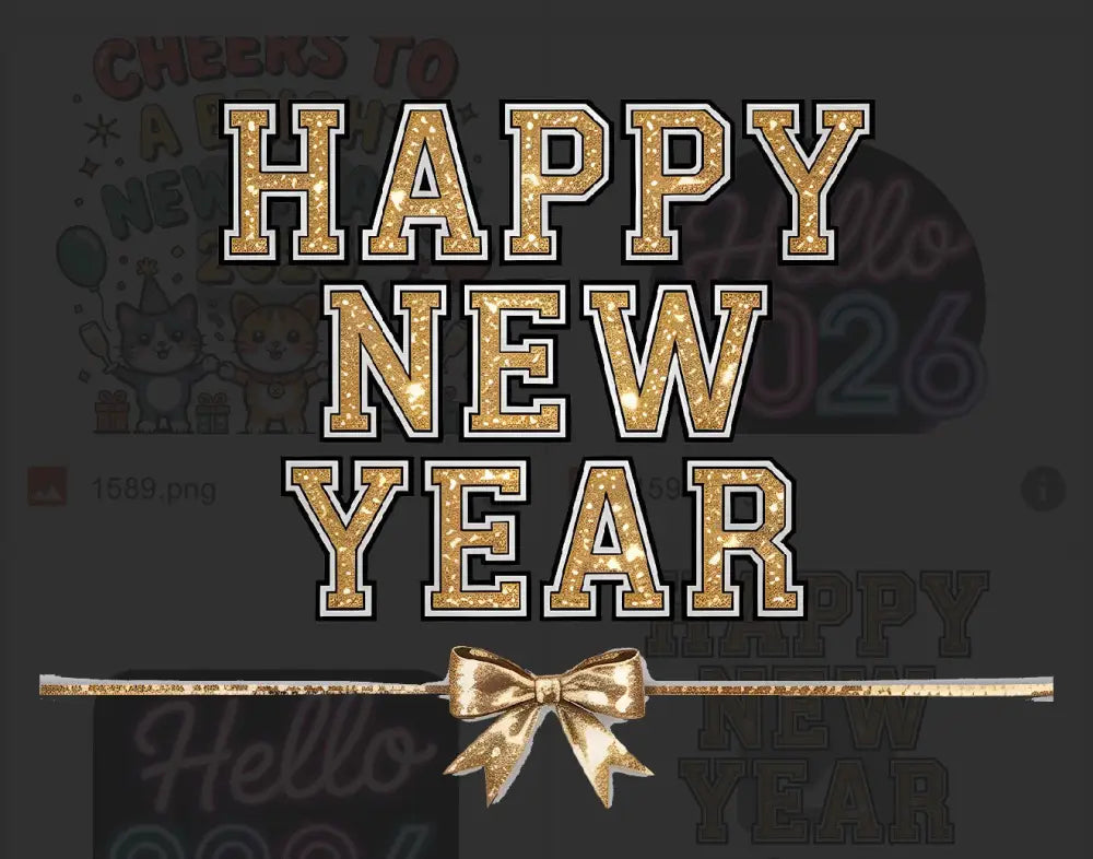 Tshirt Dtfs Happy New Year