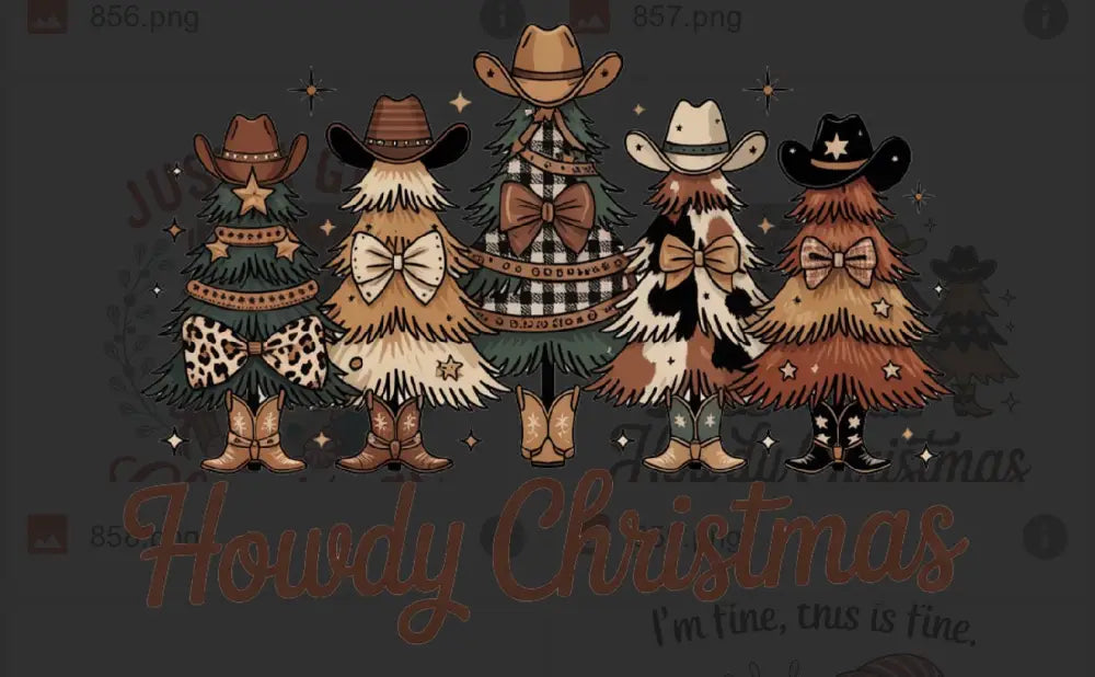 Tshirt Dtfs Howdy Christmas