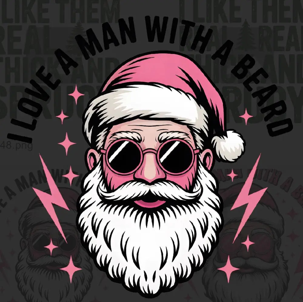 Tshirt Dtfs I love a man with a beard