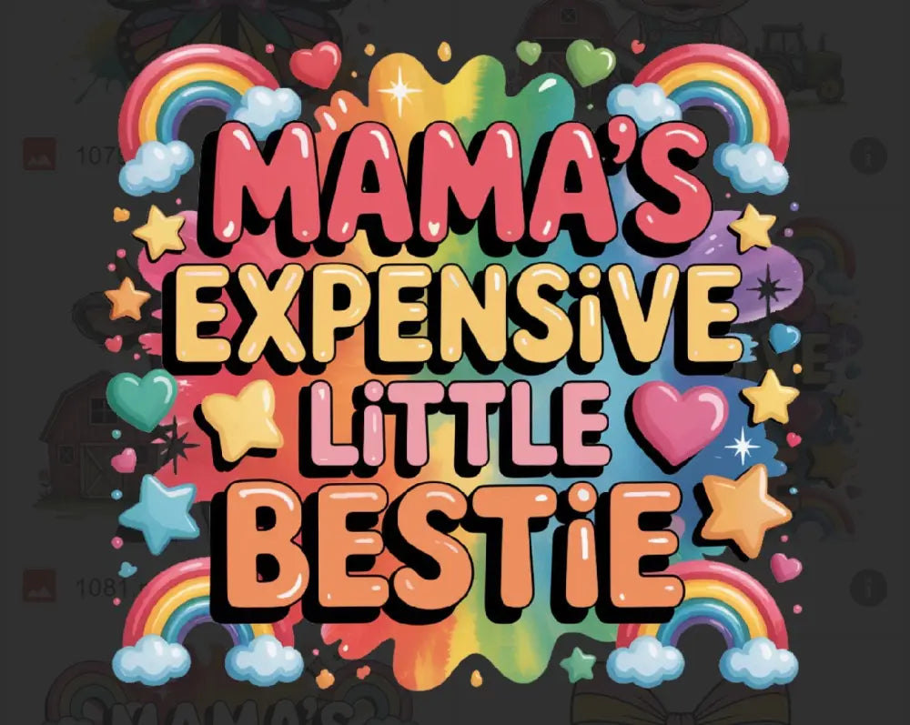 Tshirt Dtfs Mamas Expensive Bestie