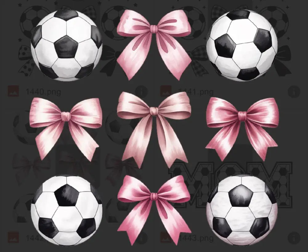 Tshirt Dtfs Pink Bow Soccer
