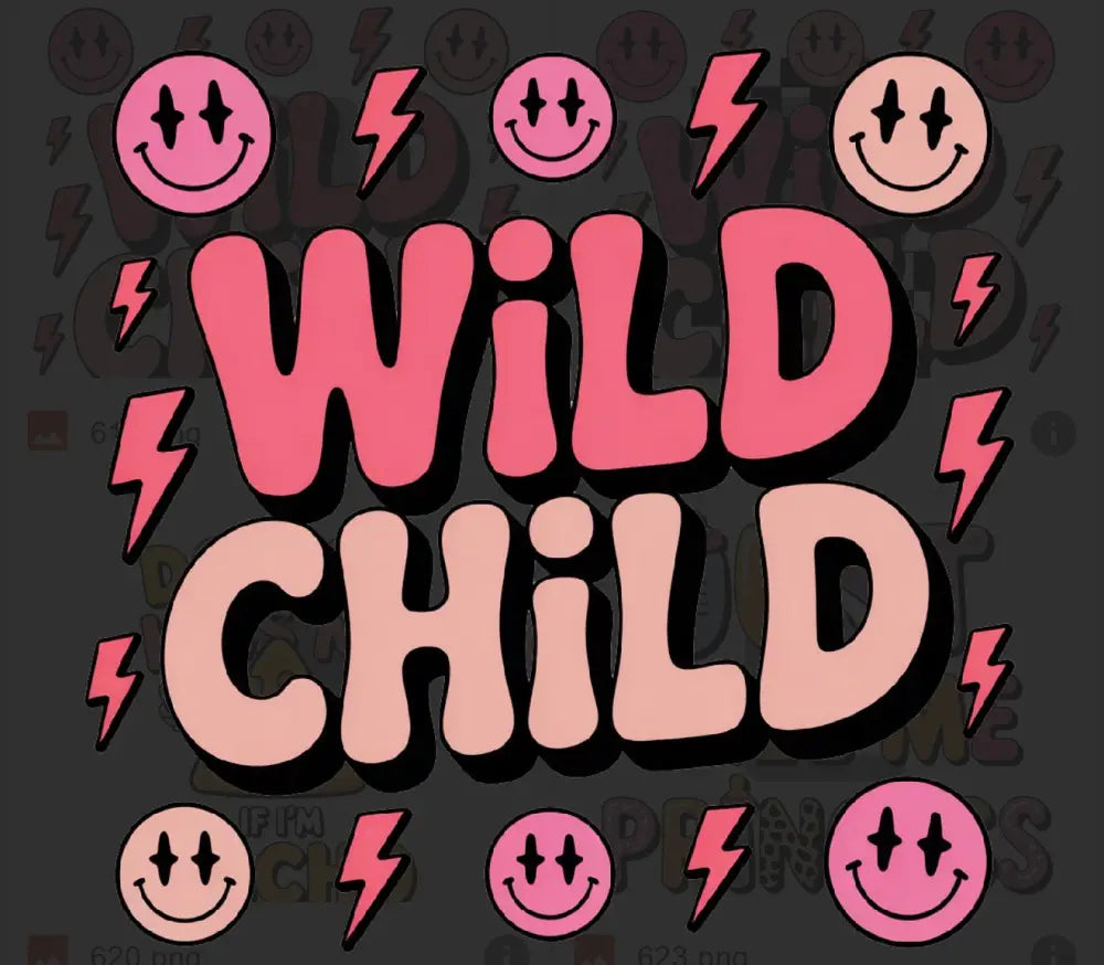 Tshirt Dtfs Wild child
